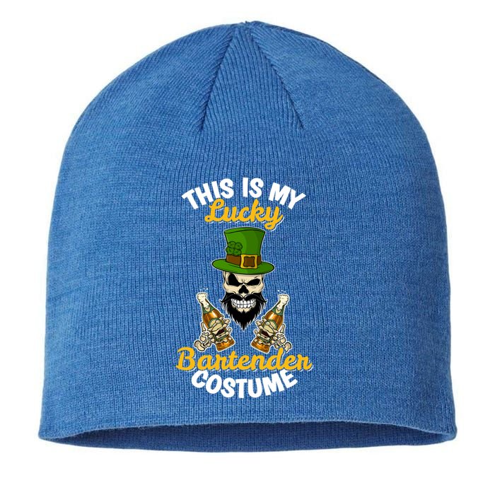 This Is My Lucky Bartender Costume Funny St Patrick's Day Cute Gift Sustainable Beanie