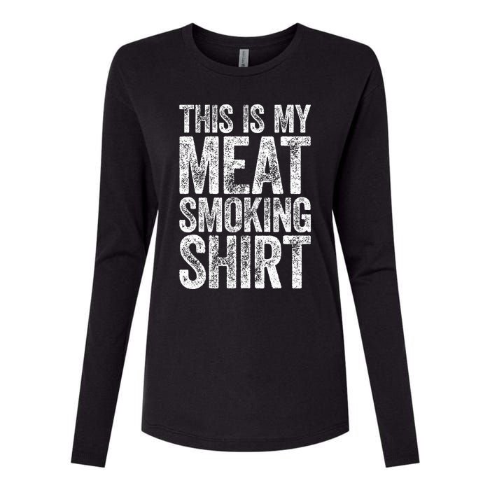 This Is My Meat Smoking   BBQ Lover Womens Cotton Relaxed Long Sleeve T-Shirt