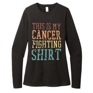 This Is My Cancer Fighting Cancer Chemo Awareness Womens CVC Long Sleeve Shirt