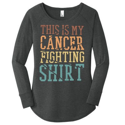 This Is My Cancer Fighting Cancer Chemo Awareness Women's Perfect Tri Tunic Long Sleeve Shirt