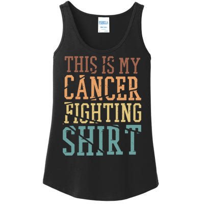 This Is My Cancer Fighting Cancer Chemo Awareness Ladies Essential Tank