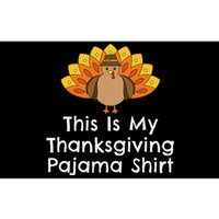 This Is My Thanksgiving Pajama Turkey Day Bumper Sticker