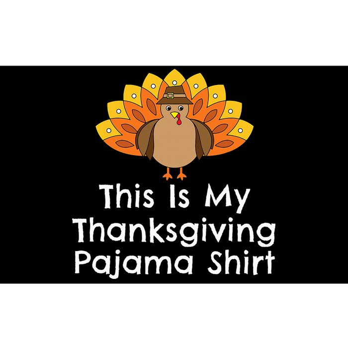 This Is My Thanksgiving Pajama Turkey Day Bumper Sticker