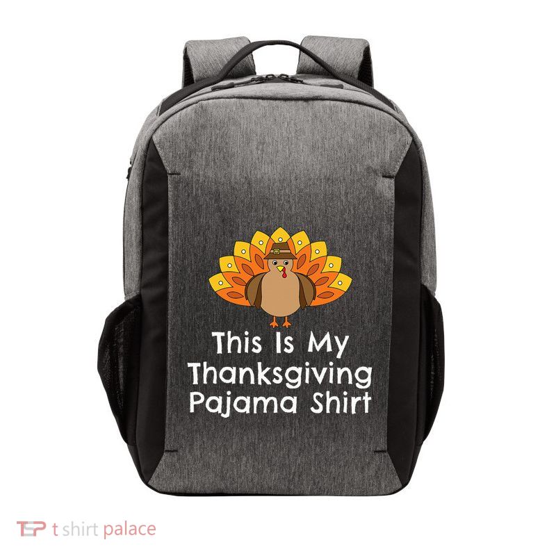 This Is My Thanksgiving Pajama Turkey Day Vector Backpack