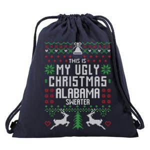 This Is My Ugly Christmas Alabama Funny Xmas Funny Gift Cute Gift Drawstring Bag