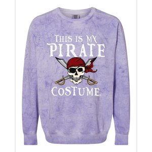 This Is My Pirate Costume Halloween Party Family Matching Colorblast Crewneck Sweatshirt