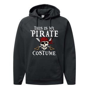 This Is My Pirate Costume Halloween Party Family Matching Performance Fleece Hoodie