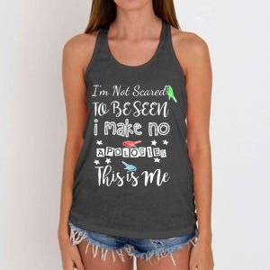 This Is Me Musical Theatre Performer Gift Broadway Fan Women's Knotted Racerback Tank