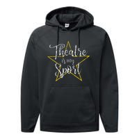 Theatre Is My Sport Musical Theater Thespian Broadway Performance Fleece Hoodie