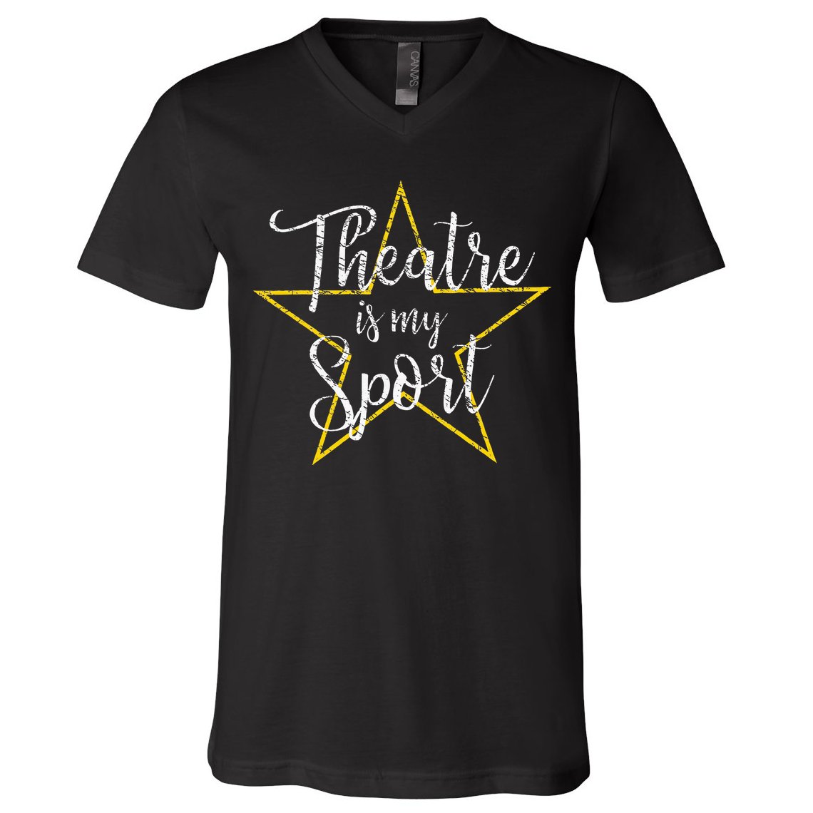 Theatre Is My Sport Musical Theater Thespian Broadway V-Neck T-Shirt