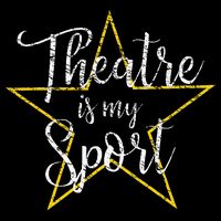 Theatre Is My Sport Musical Theater Thespian Broadway V-Neck T-Shirt