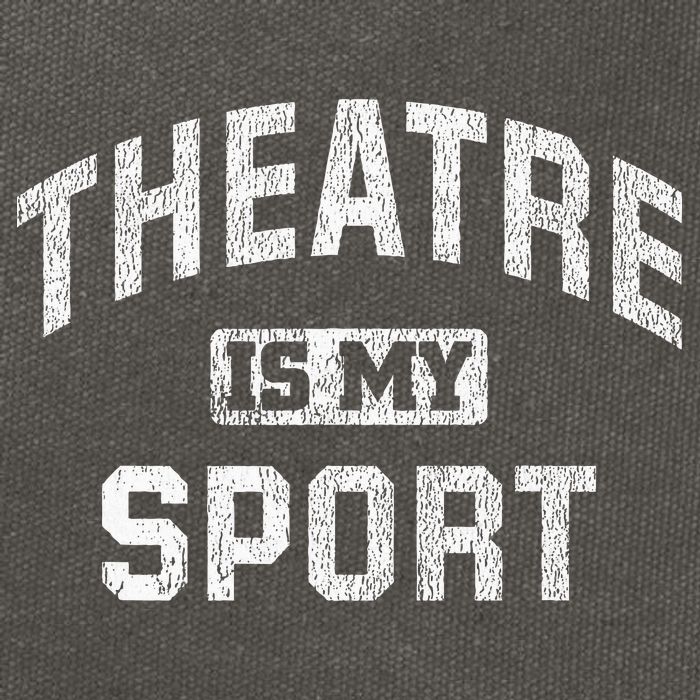 Theatre Is My Sport Theatre Quote Funny Thespian Gift Cotton Canvas Backpack