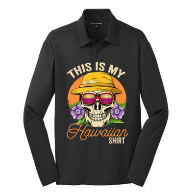 This Is My Hawaiian Aloha Hawaii Silk Touch Performance Long Sleeve Polo