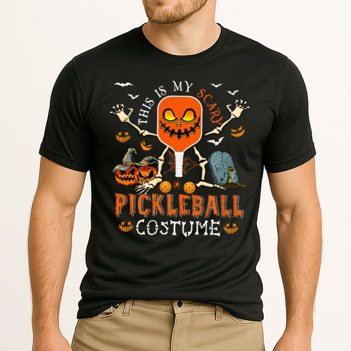 This Is My Scary Pickleball Costume Halloween Skeleton Lover Cooling Performance Crew T-Shirt