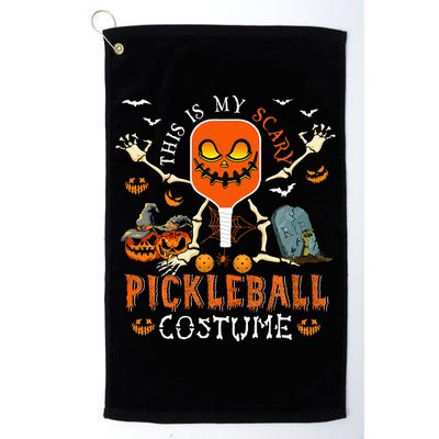 This Is My Scary Pickleball Costume Halloween Skeleton Lover Golf Towel