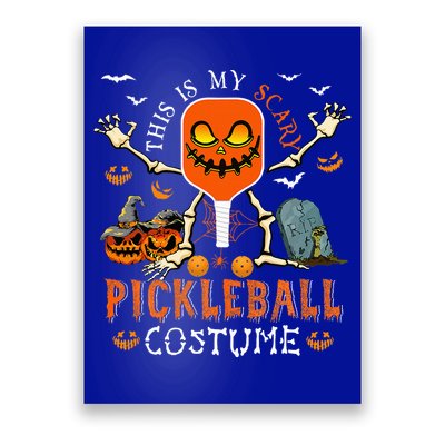 This Is My Scary Pickleball Costume Halloween Skeleton Lover Poster