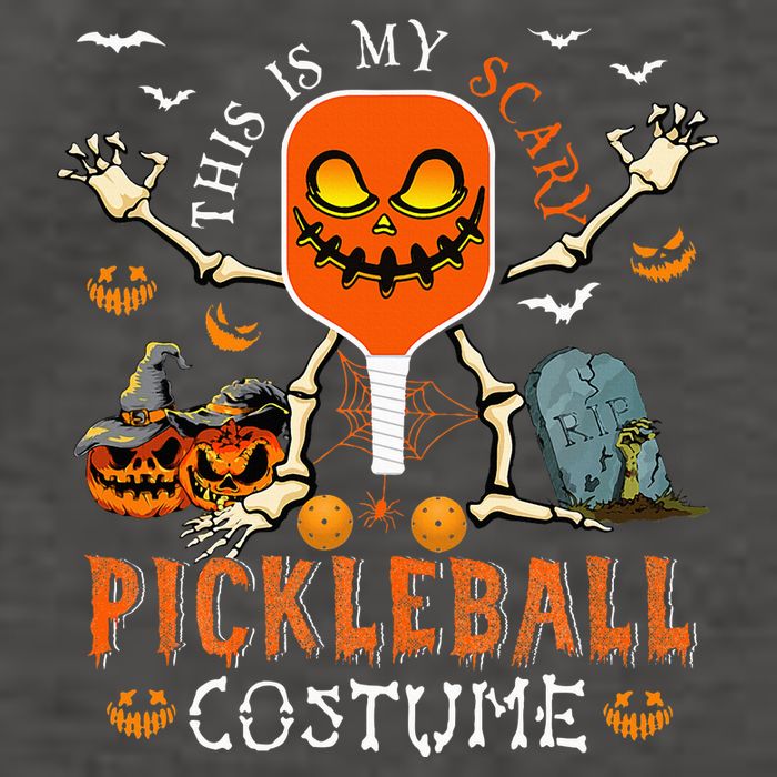 This Is My Scary Pickleball Costume Halloween Skeleton Lover Vector Backpack