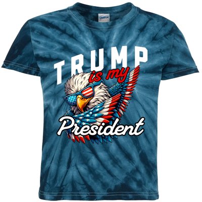 Trump Is My President Kids Tie-Dye T-Shirt