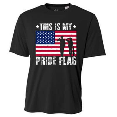 This Is My Pride Flag USA American 4th Of July Patriotic Cooling Performance Crew T-Shirt