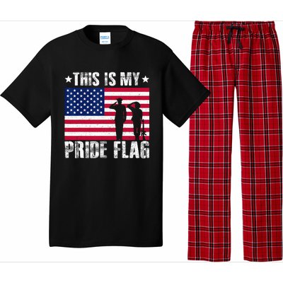 This Is My Pride Flag USA American 4th Of July Patriotic Pajama Set