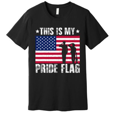 This Is My Pride Flag USA American 4th Of July Patriotic Premium T-Shirt