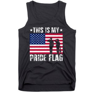 This Is My Pride Flag USA American 4th Of July Patriotic Tank Top