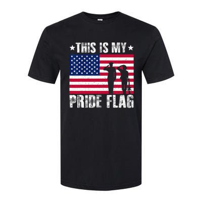 This Is My Pride Flag USA American 4th Of July Patriotic Softstyle CVC T-Shirt