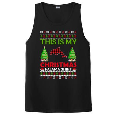 This Is My Dolphin Xmas Pajama Funny Ugly Sweater Christmas Great Gift PosiCharge Competitor Tank