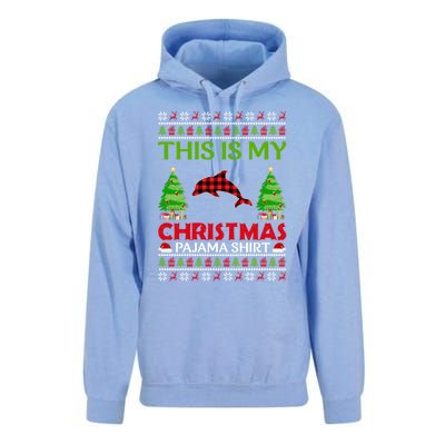 This Is My Dolphin Xmas Pajama Funny Ugly Sweater Christmas Great Gift Unisex Surf Hoodie