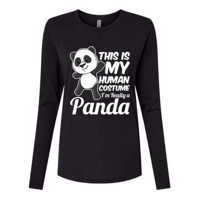 This Is My Hu Costume IM Really A Panda Gift Womens Cotton Relaxed Long Sleeve T-Shirt