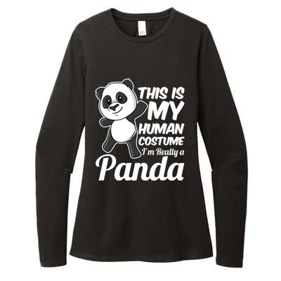 This Is My Hu Costume IM Really A Panda Gift Womens CVC Long Sleeve Shirt