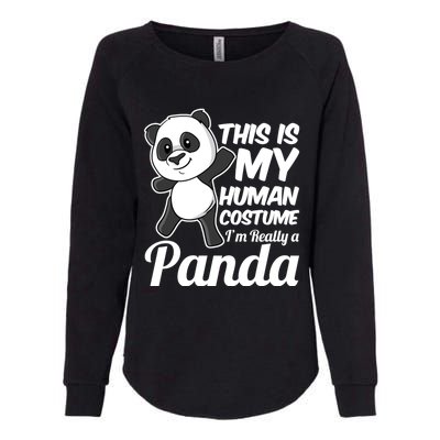 This Is My Hu Costume IM Really A Panda Gift Womens California Wash Sweatshirt