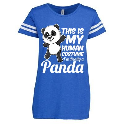 This Is My Hu Costume IM Really A Panda Gift Enza Ladies Jersey Football T-Shirt