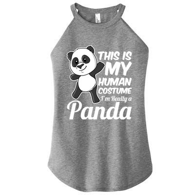 This Is My Hu Costume IM Really A Panda Gift Women’s Perfect Tri Rocker Tank