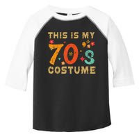 This Is My 70S Costume 1970s Seventies Theme Retro Party Toddler Fine Jersey T-Shirt