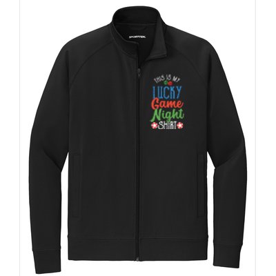 This Is My Lucky Game Night Outfit Poker Casino Gambling Stretch Full-Zip Cadet Jacket