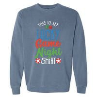 This Is My Lucky Game Night Outfit Poker Casino Gambling Garment-Dyed Sweatshirt