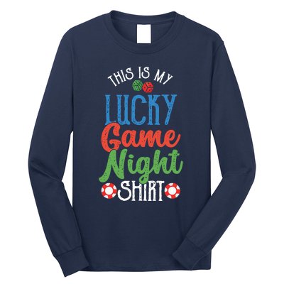 This Is My Lucky Game Night Outfit Poker Casino Gambling Long Sleeve Shirt