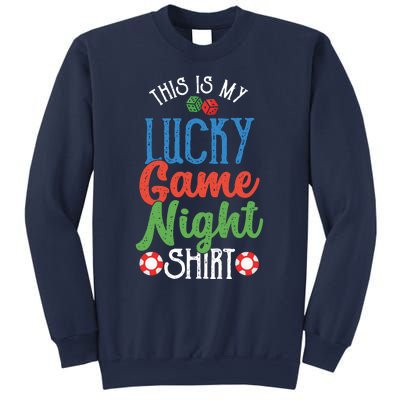 This Is My Lucky Game Night Outfit Poker Casino Gambling Sweatshirt