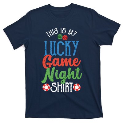 This Is My Lucky Game Night Outfit Poker Casino Gambling T-Shirt