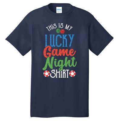 This Is My Lucky Game Night Outfit Poker Casino Gambling Tall T-Shirt