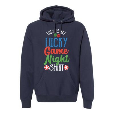 This Is My Lucky Game Night Outfit Poker Casino Gambling Premium Hoodie