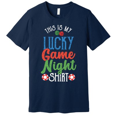 This Is My Lucky Game Night Outfit Poker Casino Gambling Premium T-Shirt