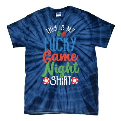 This Is My Lucky Game Night Outfit Poker Casino Gambling Tie-Dye T-Shirt