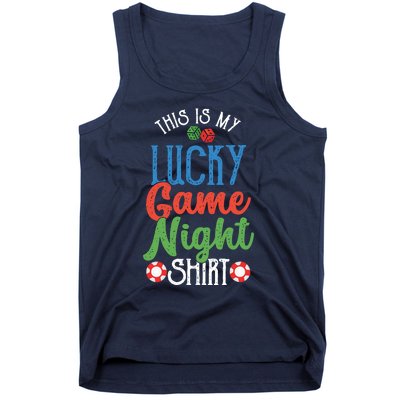 This Is My Lucky Game Night Outfit Poker Casino Gambling Tank Top