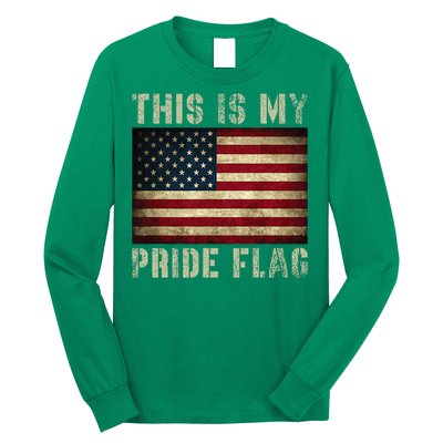 This Is My Pride Flag Usa American 4th Of July Long Sleeve Shirt