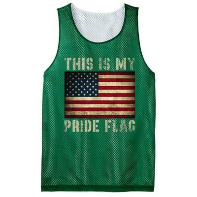 This Is My Pride Flag Usa American 4th Of July Mesh Reversible Basketball Jersey Tank