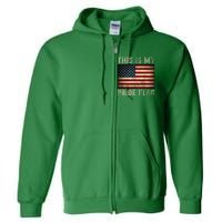 This Is My Pride Flag Usa American 4th Of July Full Zip Hoodie