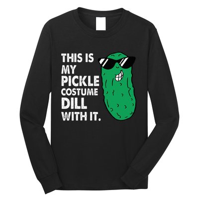 This Is My Pickle Costume Dill With It Sunglasses Halloween Long Sleeve Shirt