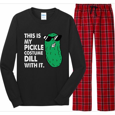 This Is My Pickle Costume Dill With It Sunglasses Halloween Long Sleeve Pajama Set